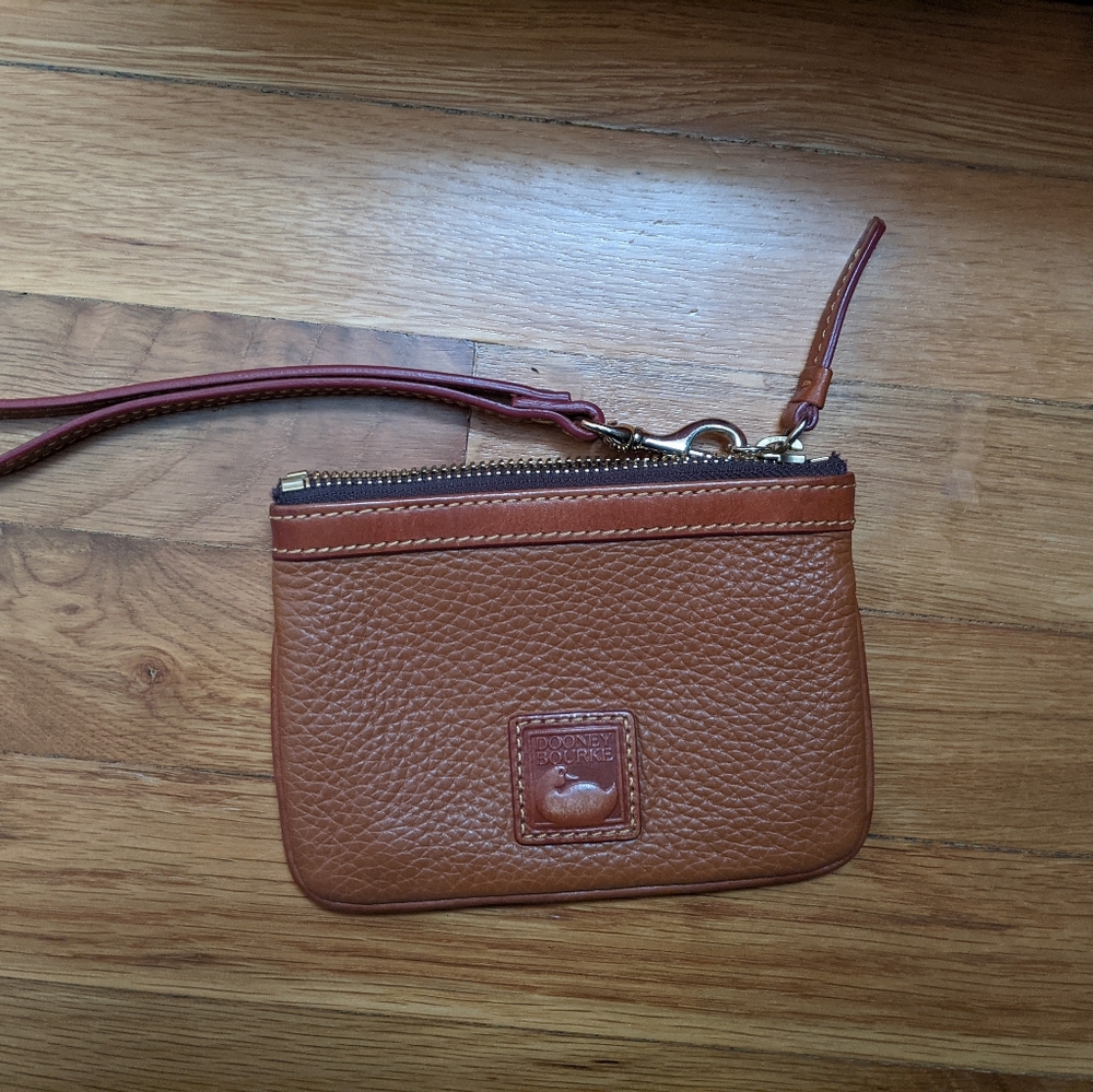 Dooney & Bourke Brown Leather Wristlet